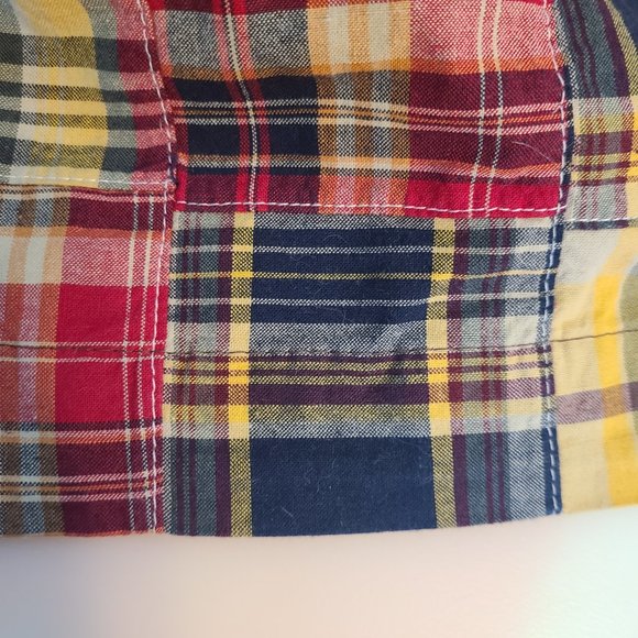 COPY - PLUGG JEAN CO Mens 100% Cotton Cargo Shorts #476116 Size 44 Red Plaid - Picture 11 of 11